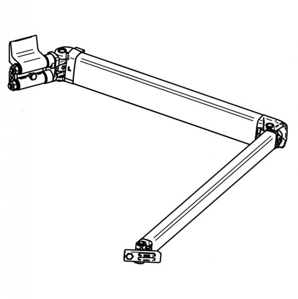 Kĺbové rameno 2,25 m ľavé, 4 - 4,5 m, eloxované, Thule Omnistor 4900