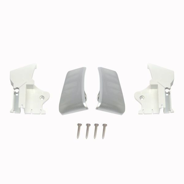 Čiapky koncovky vodiacej koľajnice Thule Omnistor 8000, eloxované, nastavené vľavo + vpravo