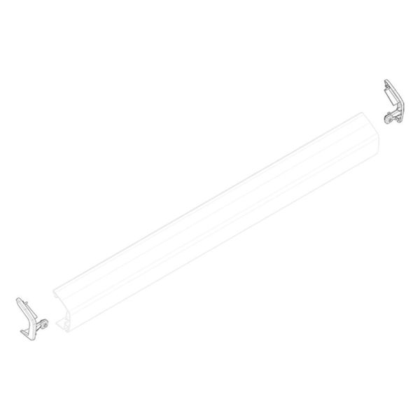 Čiapka vodiacej lišty, biela, pravá