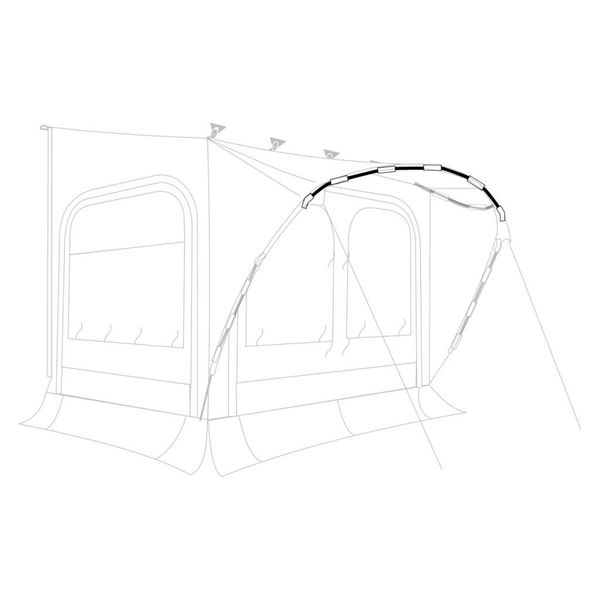 Stĺpové stožiare, horný oblúk, ø 11 mm, Thule QuickFit 3,6 m, stredný