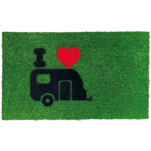 Rohožka zelená karavan