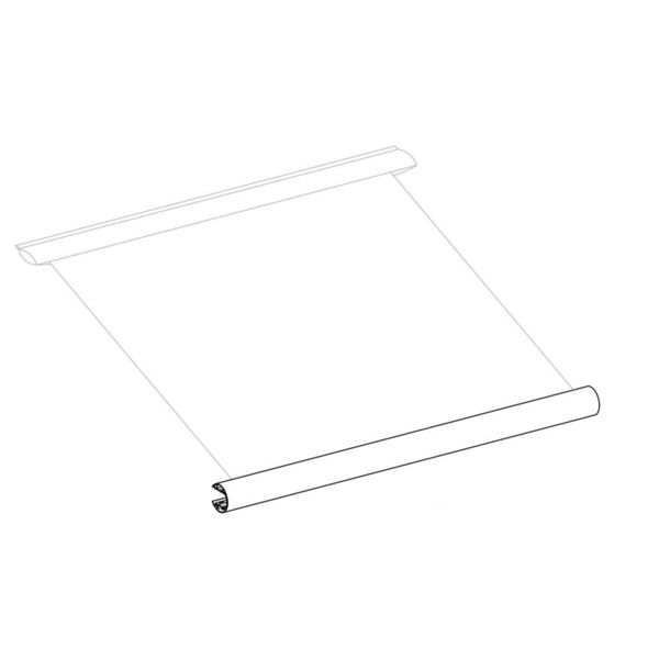 Nábehová lišta vr. Valcová trubica, karavanový štýl, dĺžka 4,5 m