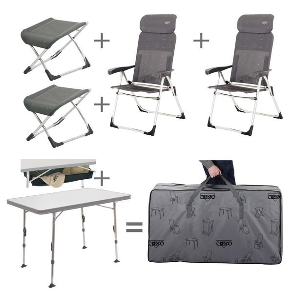 Stolička / stolný set s opierkou na nohy