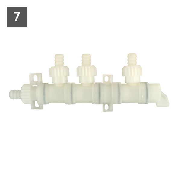 Rozdeľovač 3-násobný so skrutkovými maticami