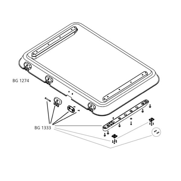 Sklo kompletné s montážnymi dielmi