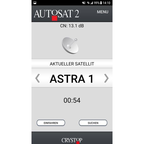 Možnosť aplikácie pre systém sat AutoSat 2