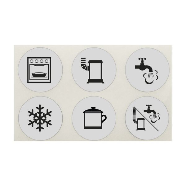 Sada nálepiek pre jednocestné a viac cestné plynové ventily