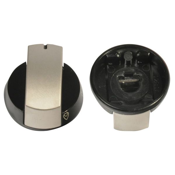 Ovládací gombík, strieborný, pre varnú dosku Dometic HB 2325 a HB 3400