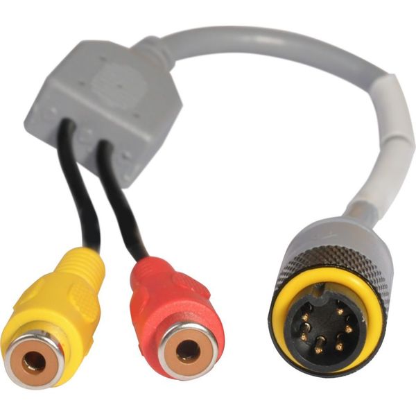 Adaptérový monitor, 6-pólový závitový konektor k RCA konektoru