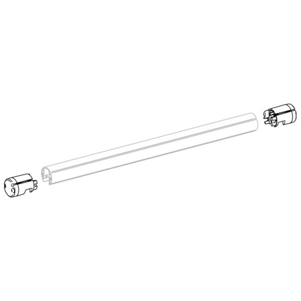 Koncové kryty predného panela Thule Omnistor 1200, nastavené vľavo a vpravo