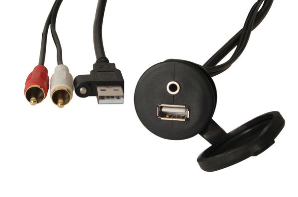 Rozšírenie USB / AUX s inštalačnou zásuvkou