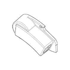 Koncový uzáver, antracit, doľava