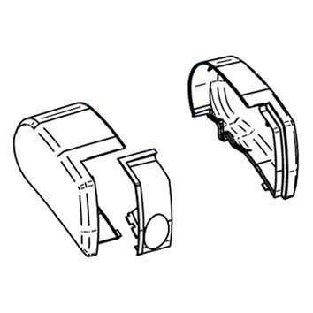 Koncové čiapky Thule Omnistor 9200, krém, sada vľavo + vpravo