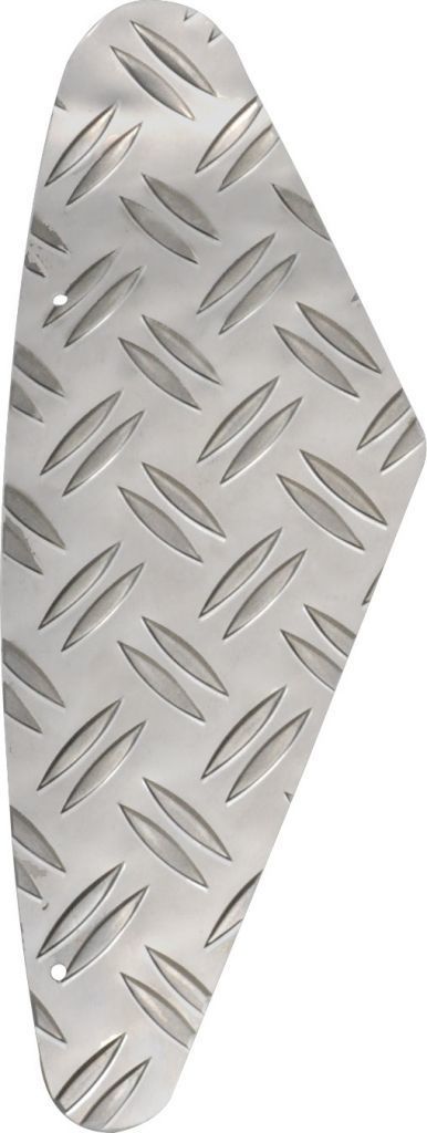 Súprava behúňových doštičiek pre nárazník Fiat Ducato pre Fiat Ducato vyrobená od 07/2006, eloxovaná hliníkovým striebrom