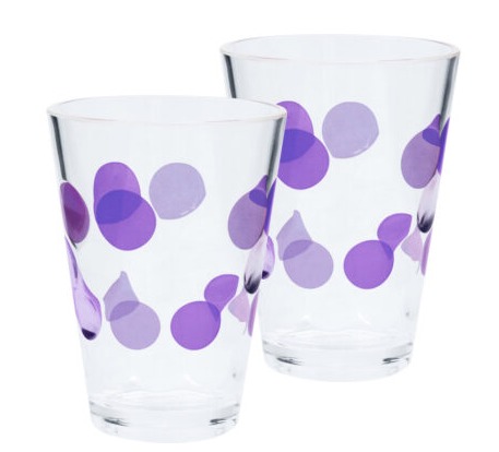 Poháre Bubble fialové