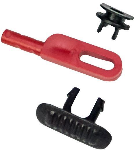 Skrutka stĺpika A, červená / čierna, pre Remifront II - III