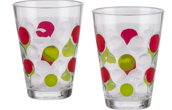 Poháre Bubble farebné, 350ml - set 2ks