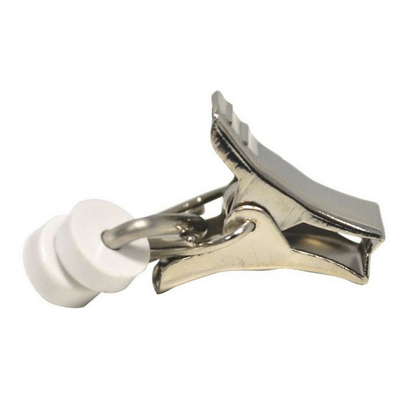 Kovový štipec na úchyt záclonky