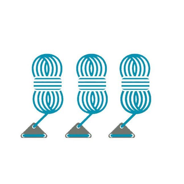 3 dielne španovacie lanko modré