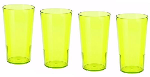 Poháre zelené 3 + 1 zdarma, 350 ml