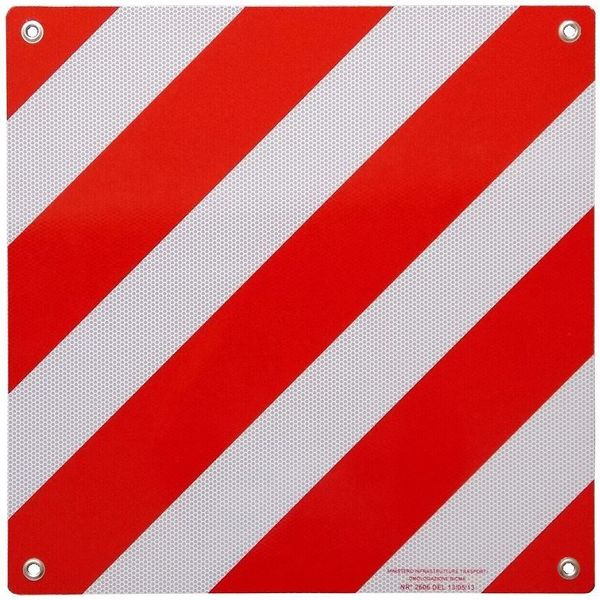 Výstražná tabuľa k nosičom bicyklov pre Taliansko