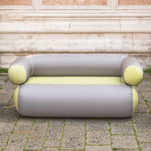 Nafukovacie kreslo Gentle Tent žlté 180 cm