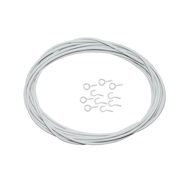 Spannfix 10 m, s 10 háčikmi + 10 očami