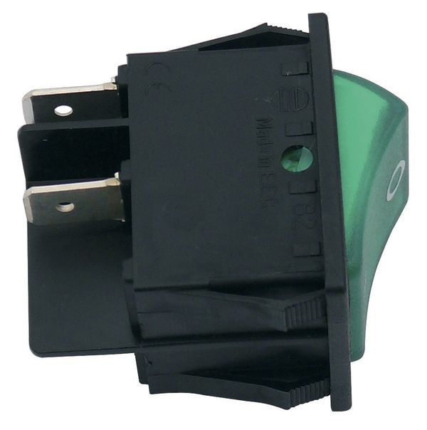 Kolískový spínač pre chladničky Dometic, zelený, pre 230 voltov, č. 292627410/7