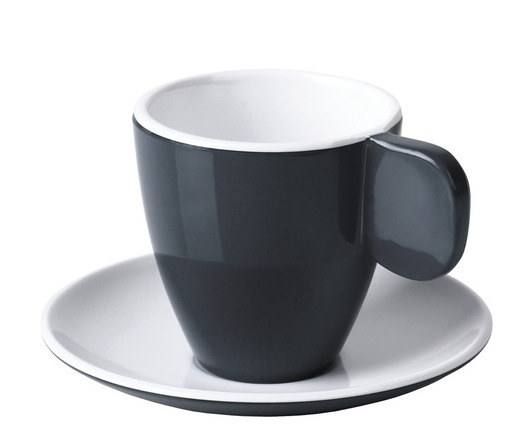 Šálky na espresso sivé