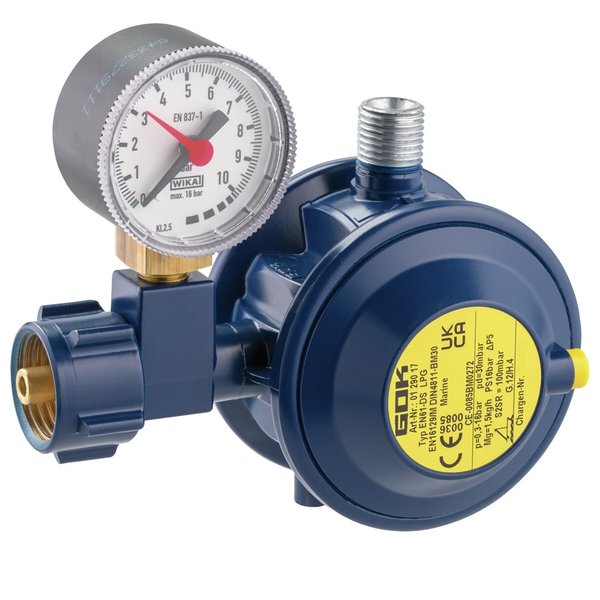 Regulátor plynu 1,5 kg/h, KLF x G1/4LH-KN-90G UEDS MAN MAR