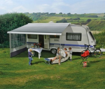 Dometic PR 2500 s motorom, eloxovaný, 6 x 2,75 m, sivý