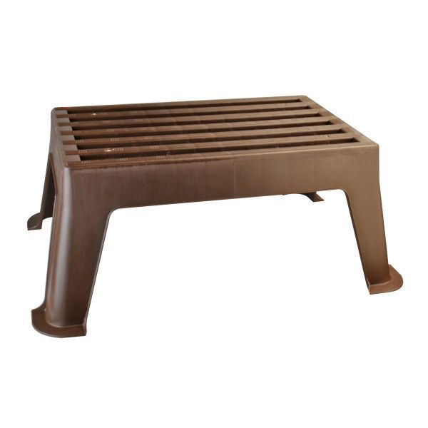 Nástupný schodík plastový hnedý