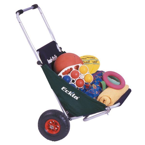 Plážový vozík tmavozelený bez slnečnej clony