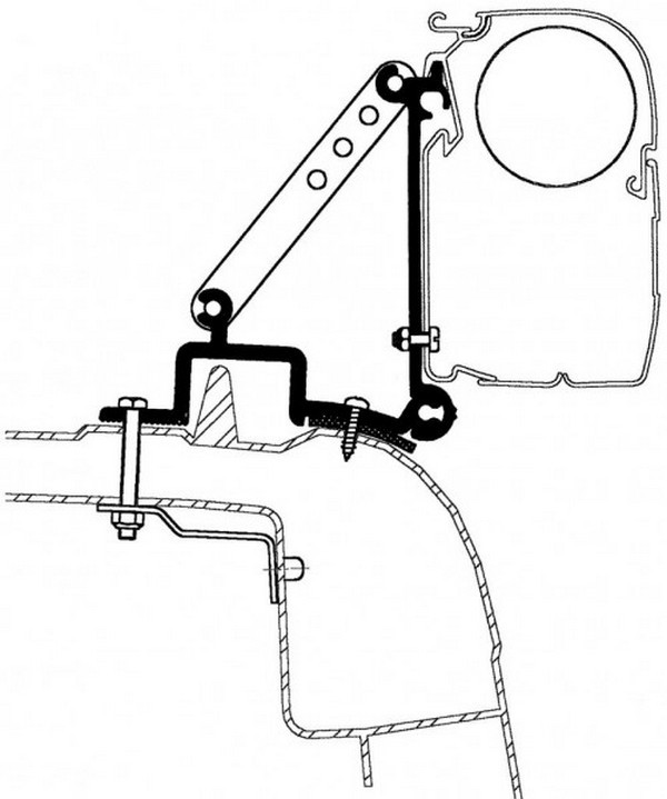 Adaptér na markízu Renault Master rok výroby 1998 - 2010