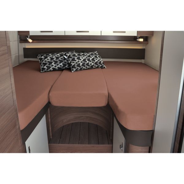 Sada napínacích plachiet 3ks (2ks 190x70cm, 1ks 130x35cm) svetlohnedá