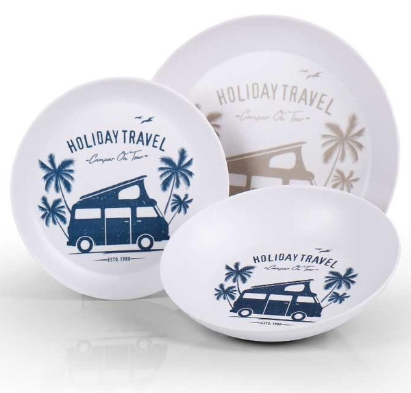 Súprava tanierov Holiday Travel 
