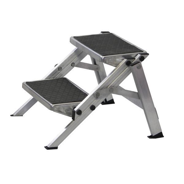 Skladací hliníkový dvojschodík Heusser