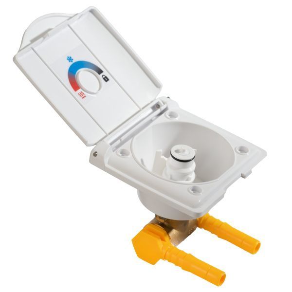 Sprchová prípojka Lilie vonkajša ø 12 mm biela