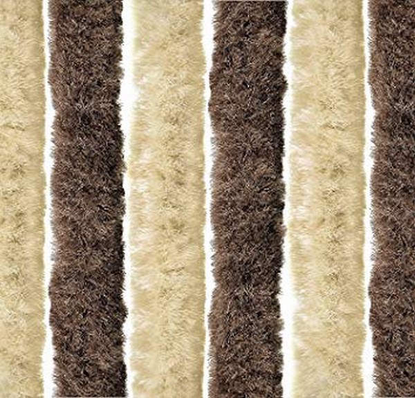 Záves do dverí predstanu / balkónu  100 x 205 cm bežovo-hnedá