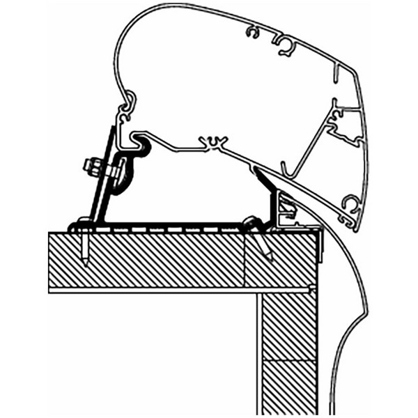 Strešný adaptér na markízu Hobby 2013 set