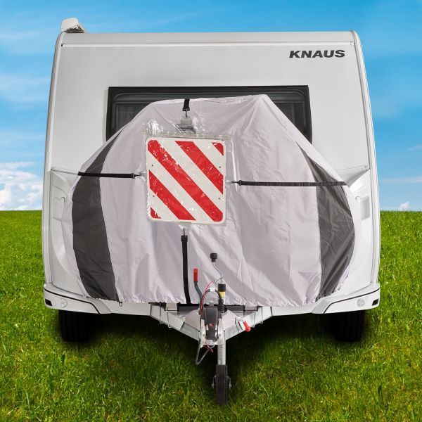 Krycia plachta na óje prívesu a nosiče na ťažnom zariadení Hindermann Universal Zwoo, pre 2 E-bicykle