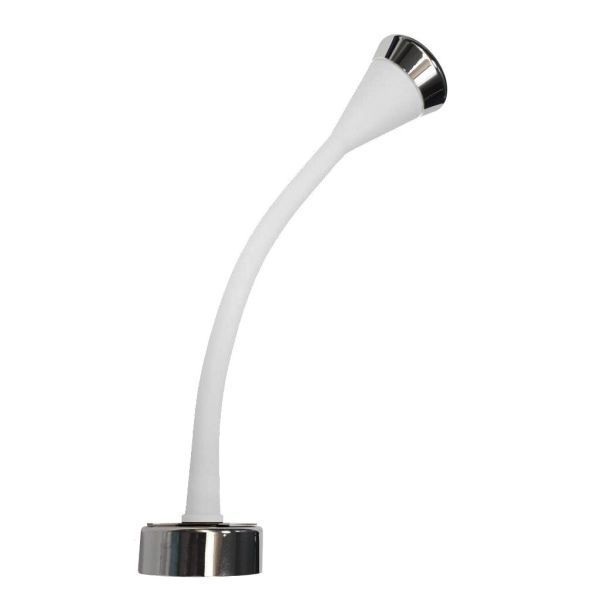 Lampa na čítanie Dimatec Flexi Soft Touch s USB biela
