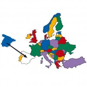 Nálepka Mapa Europy