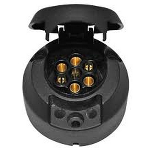 7 pólová zásuvka ISO 1724 plastová