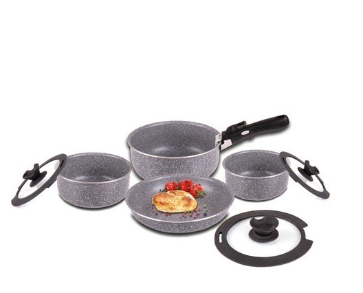 Sada hrncov Camp4 8 dielna sivá