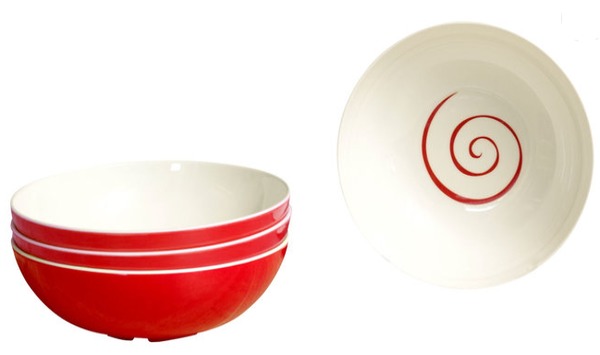 Sada červených Twist müsli misiek