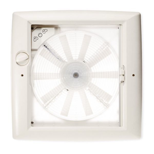 Strešné okno Thule 400x400 mm s ventilátorom, biele 