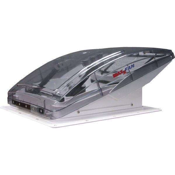 Strešný ventilátor MaxxFan Deluxe, priehľadný 400x400 mm