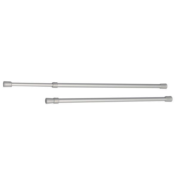 Zábrana do skrinky 26-44 cm, strieborná