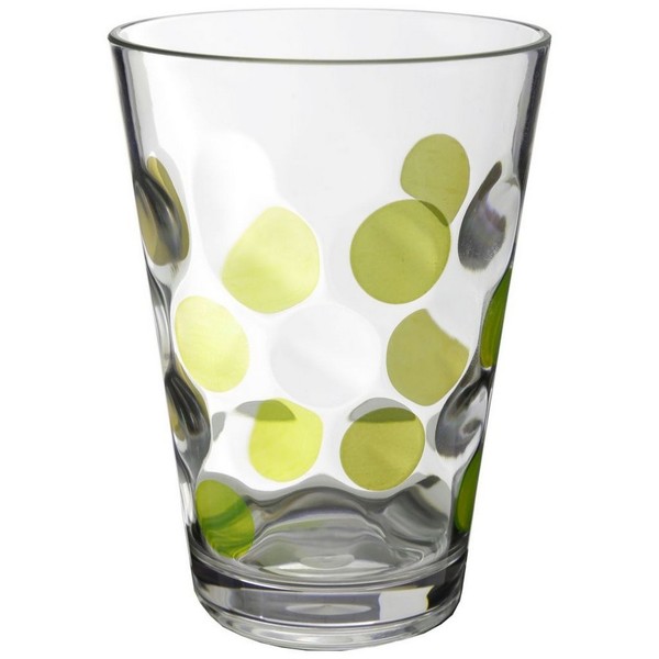 Poháre so zelenými guličkami